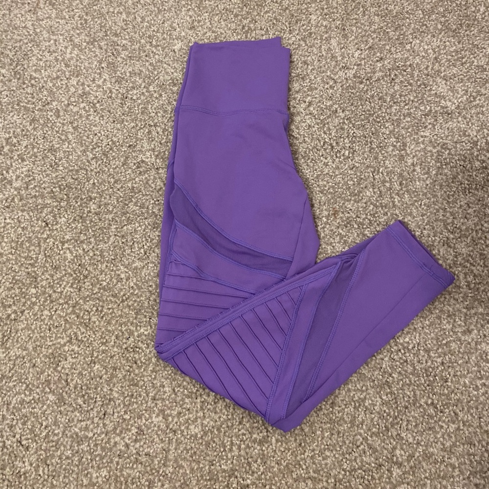 Aerie High Rise Chill.Play.Move. Lavender Leggings - Picture 2 of 6